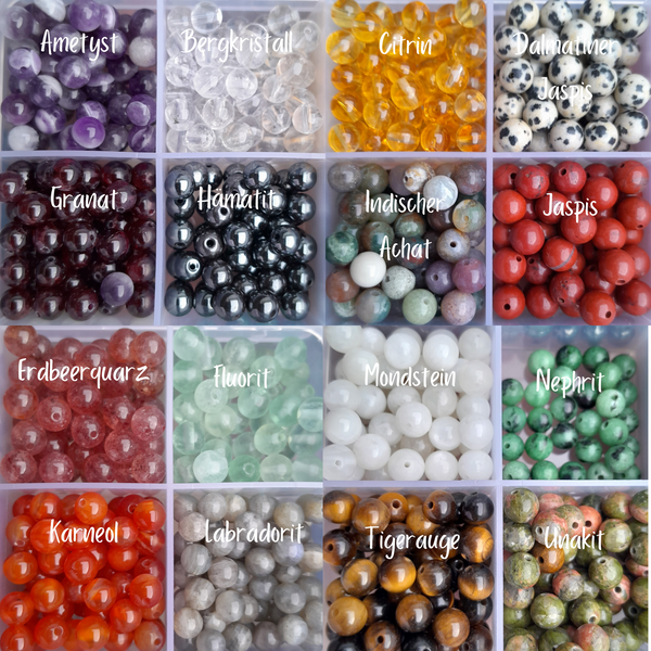 Dein Name als Edelsteinarmband | Kristallarmband | Gestalte dein Armband mit Kristallen