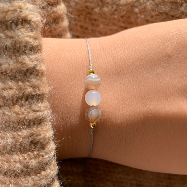 Schwangerschaft Geburt Schutzarmband personalisiert Pregnancy Armband Botswana Achat Edelsteine