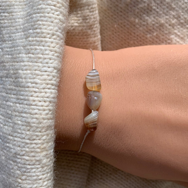 Schwangerschaft Geburt Schutzarmband personalisiert Pregnancy Armband Botswana Achat Edelsteine #23