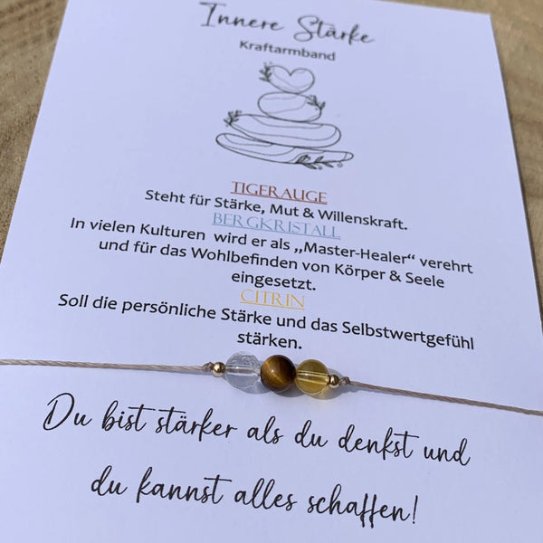 INNERE STÄRKE Armband • Kraftarmband • Mutmacher
