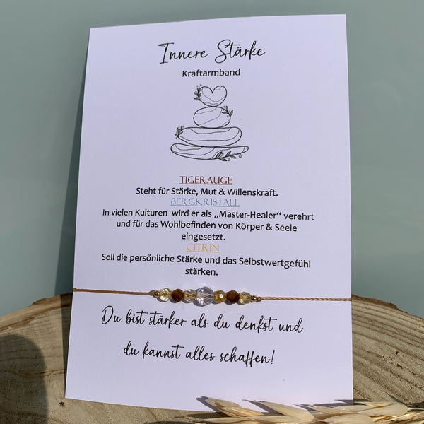 INNERE STÄRKE Armband • Kraftarmband • Mutmacher • Glücksarmband