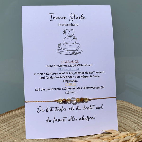 INNERE STÄRKE Armband • Kraftarmband • Mutmacher • Glücksarmband