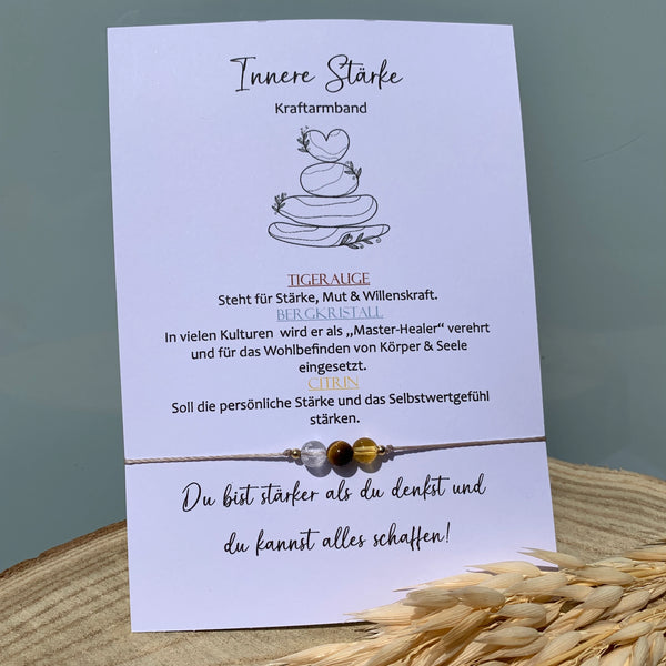 INNERE STÄRKE Armband • Kraftarmband • Mutmacher