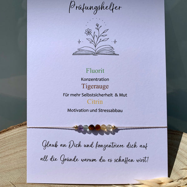 PRÜFUNGSHELFER Armband  Abschlussprüfung Geschenk