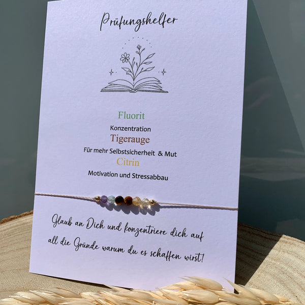PRÜFUNGSHELFER Armband  Abschlussprüfung Geschenk