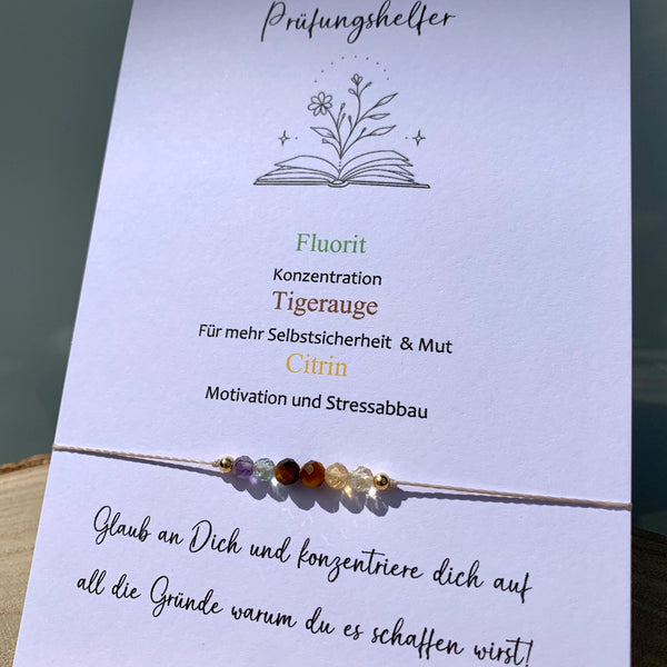 PRÜFUNGSHELFER Armband  Abschlussprüfung Geschenk