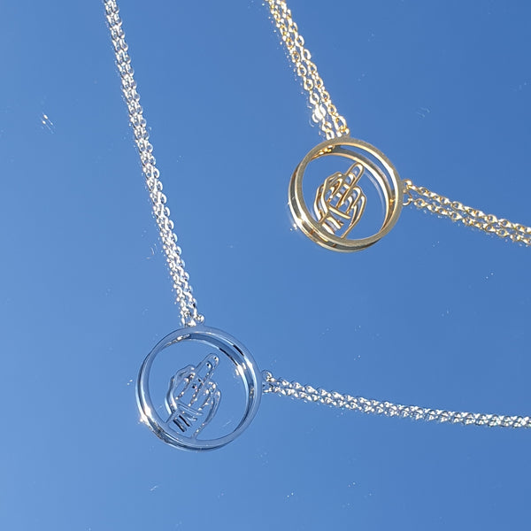 Symboler halsband i rostfritt stål