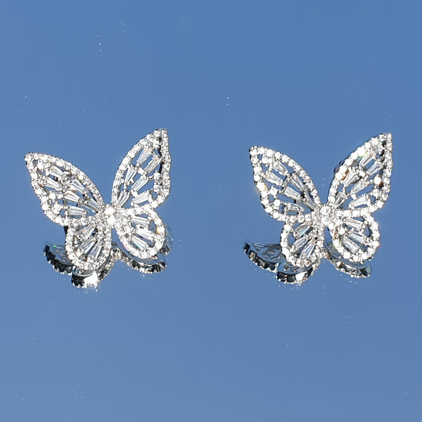 Ensemble bague et boucles d'oreilles Papillon