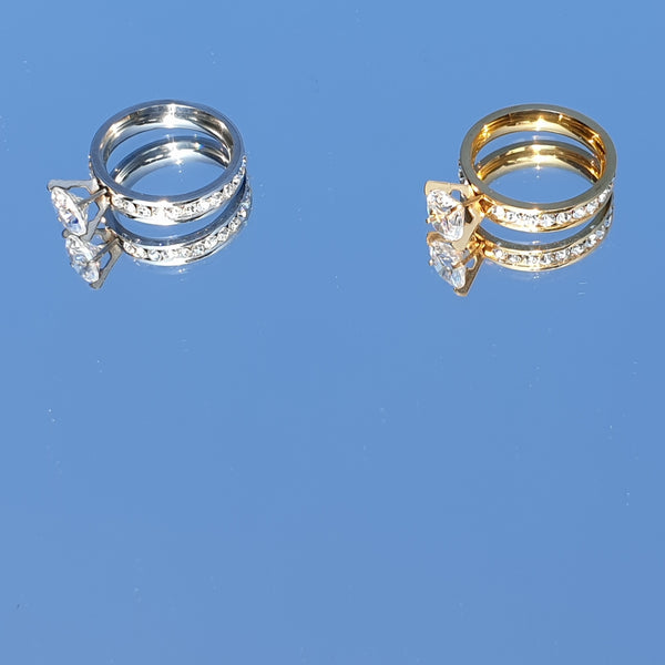 marry me - Ring aus EDELSTAHL mit Zirkonia
