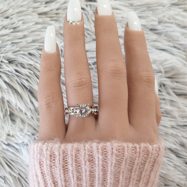 marry me - Ring aus EDELSTAHL mit Zirkonia