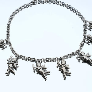 Chaîne ras du cou en acier inoxydable en acier inoxydable avec pendentif ange