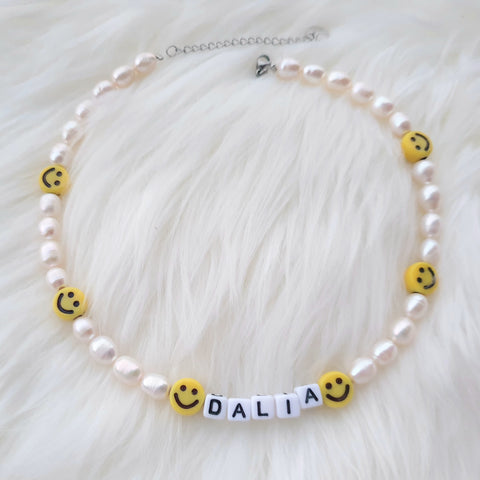 Perlenkette Namenskette Choker