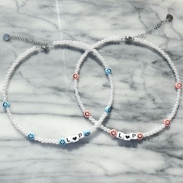 Glasperlenkette Namenskette Choker