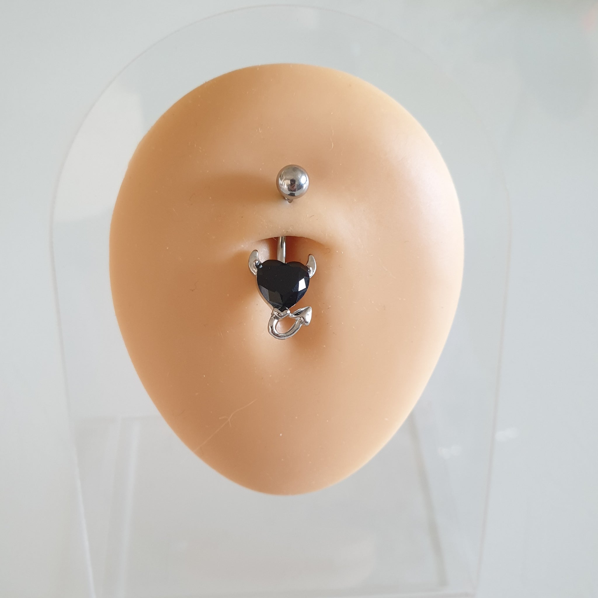 Bauchnabelpiercing aus 316L Chirurgenstahl -devil-