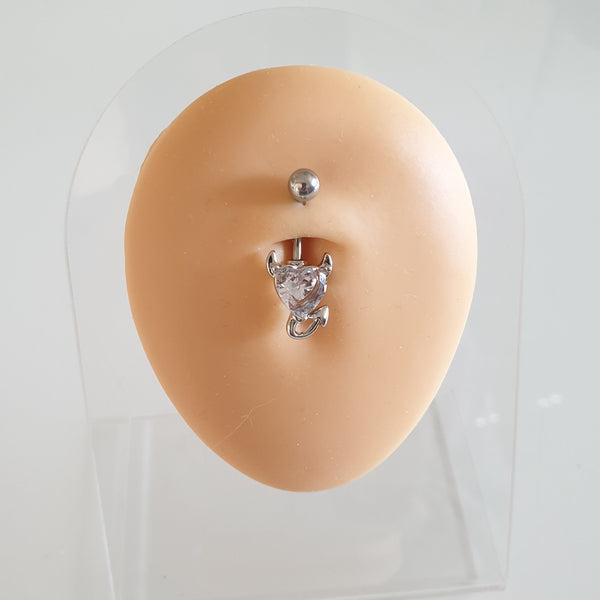 Bauchnabelpiercing aus 316L Chirurgenstahl -devil-