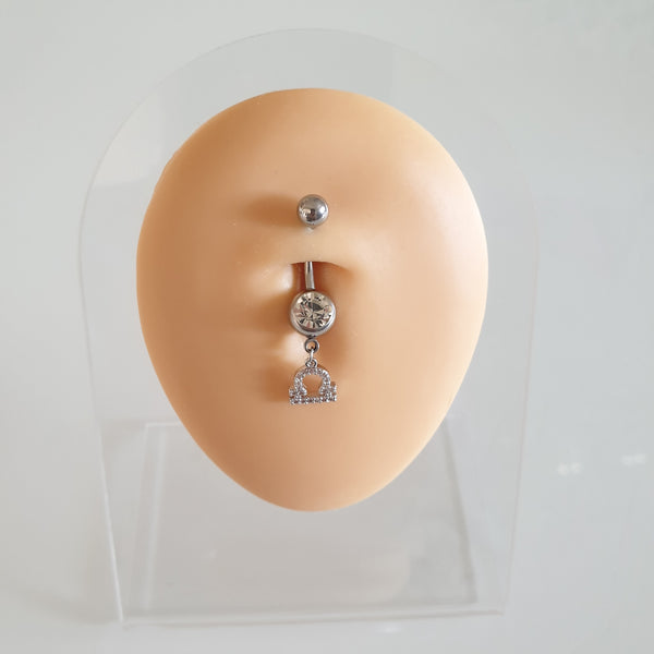 Bauchnabelpiercing aus 316L Chirurgenstahl mit Sternzeichen