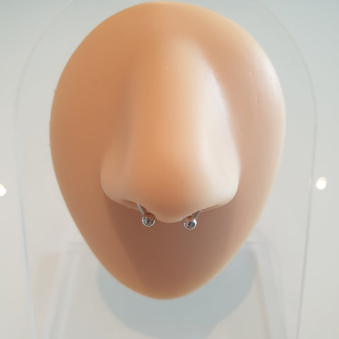 FAKE SEPTUM Nasenpiercing aus Edelstahl - magnetisch