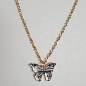 Fantasy butterfly - Halsketten aus Edelstahl in verschiedene Farben