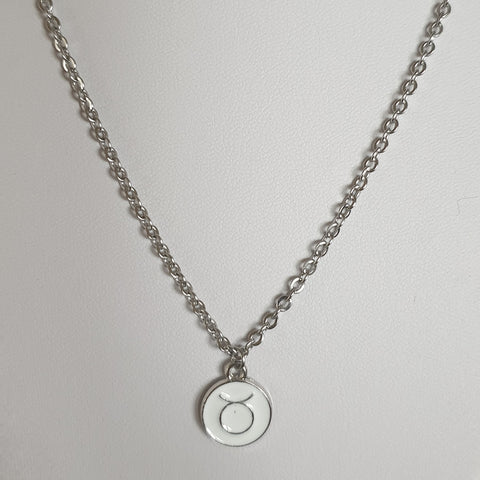 Sternzeichen Kette aus Edelstahl - viele Farben - Silber