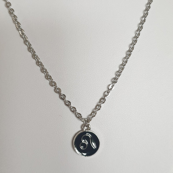 Sternzeichen Kette aus Edelstahl - viele Farben - Silber