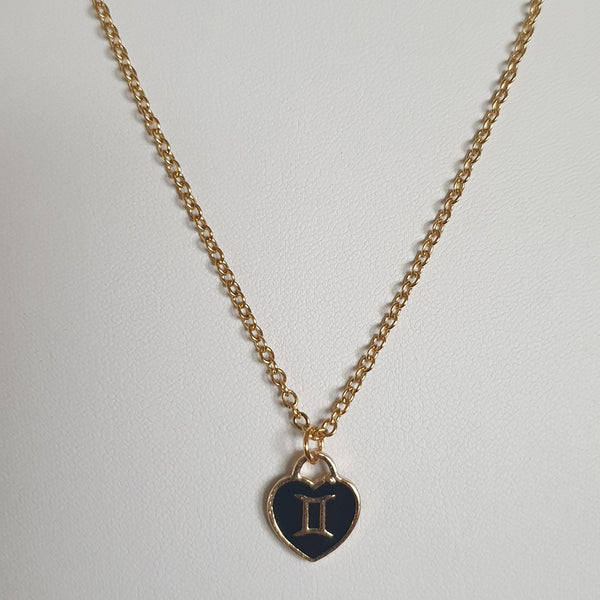 Sternzeichen Kette aus Edelstahl - Herz
