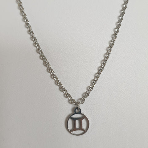 Sternzeichen Symbole Kette aus Edelstahl - klein