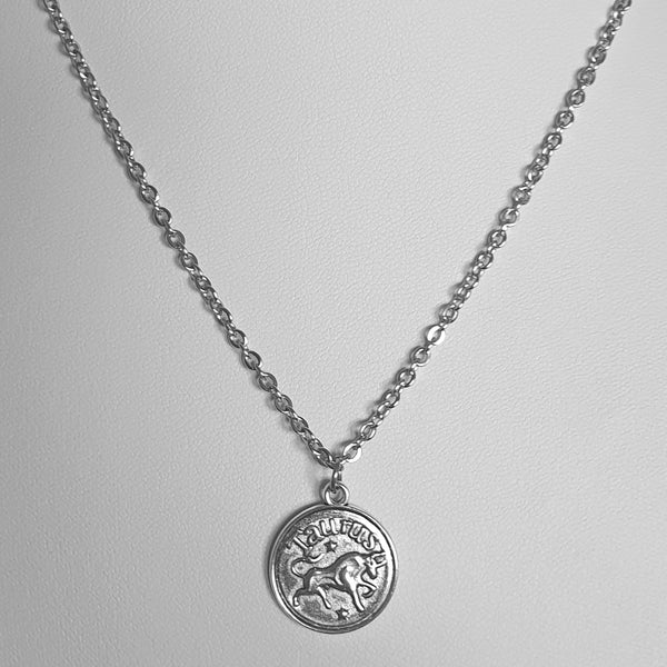 Sternzeichen Symbole Kette aus Edelstahl - Antikoptik