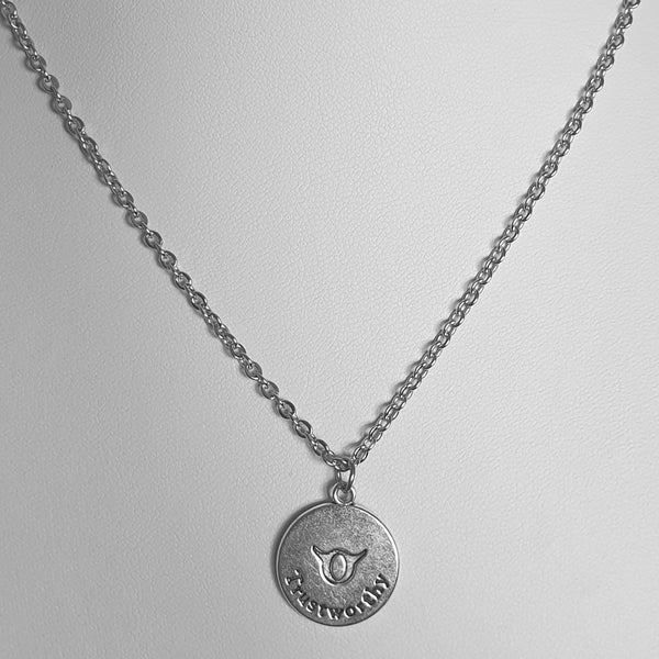 Sternzeichen Symbole Kette aus Edelstahl - Antikoptik