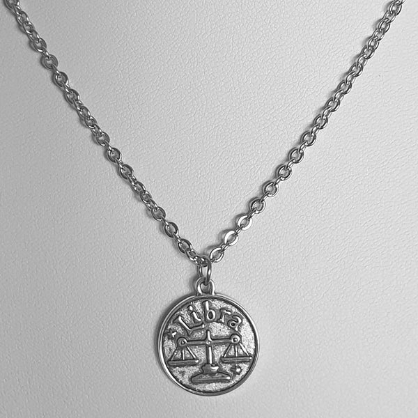 Sternzeichen Symbole Kette aus Edelstahl - Antikoptik