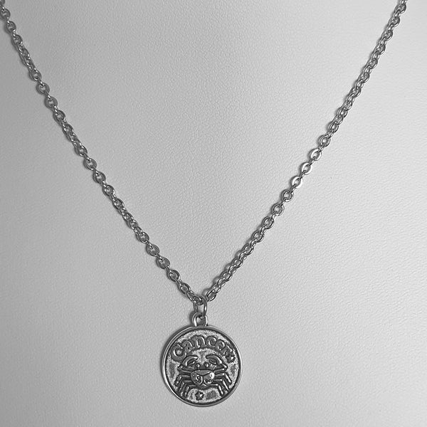 Sternzeichen Symbole Kette aus Edelstahl - Antikoptik