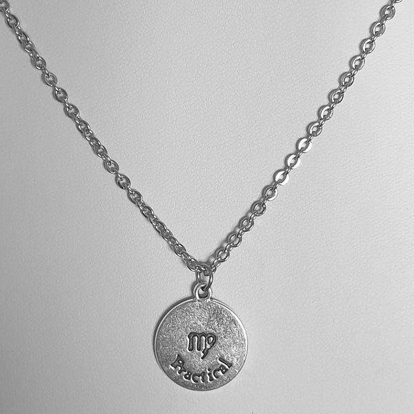Sternzeichen Symbole Kette aus Edelstahl - Antikoptik