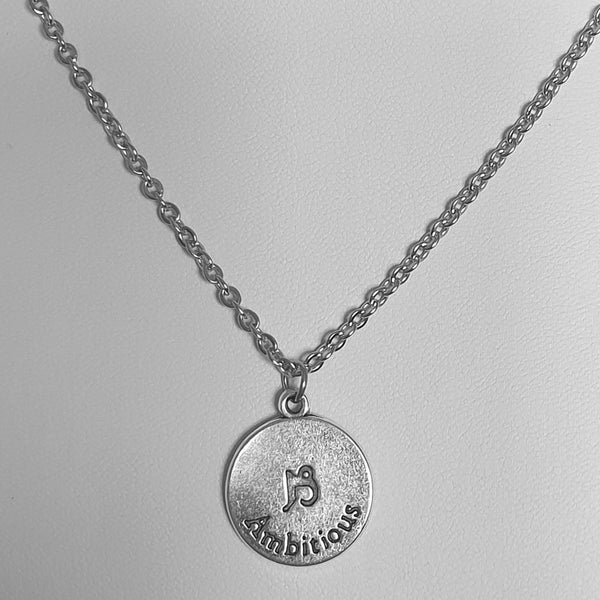 Sternzeichen Symbole Kette aus Edelstahl - Antikoptik