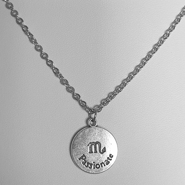 Sternzeichen Symbole Kette aus Edelstahl - Antikoptik