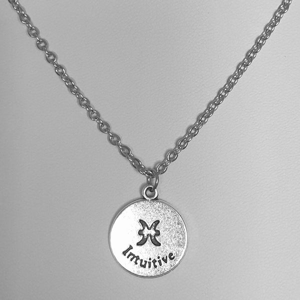 Sternzeichen Symbole Kette aus Edelstahl - Antikoptik