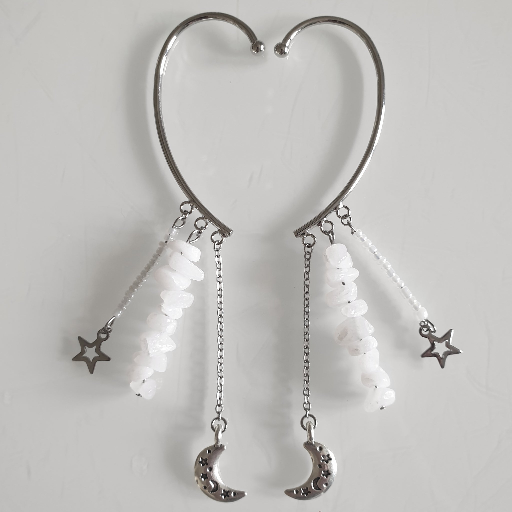 Earcuffs (2 Stück)  925er versilbert - Moon