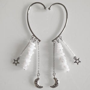 Earcuffs (2 Stück)  925er versilbert - Moon