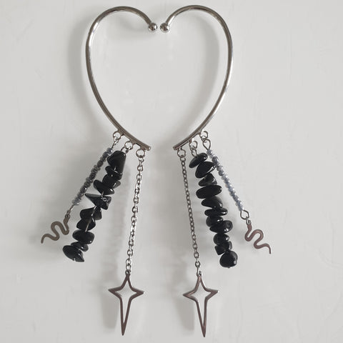 Earcuffs (2 Stück)  925er versilbert - Witch