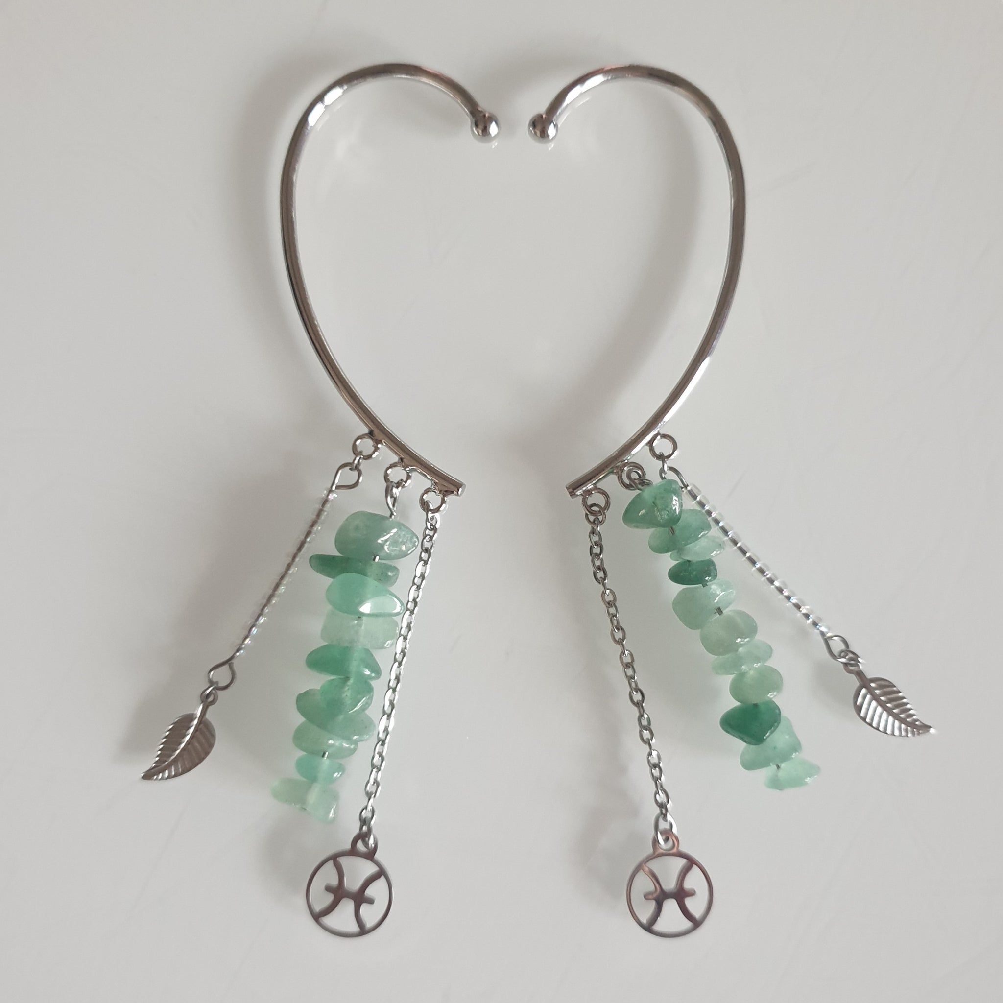 Earcuffs (2 Stück)  925er Silber versilbert - Zodiac