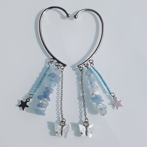 Earcuffs (2 Stück)  925er versilbert oder 18k vergoldet- Mariposa