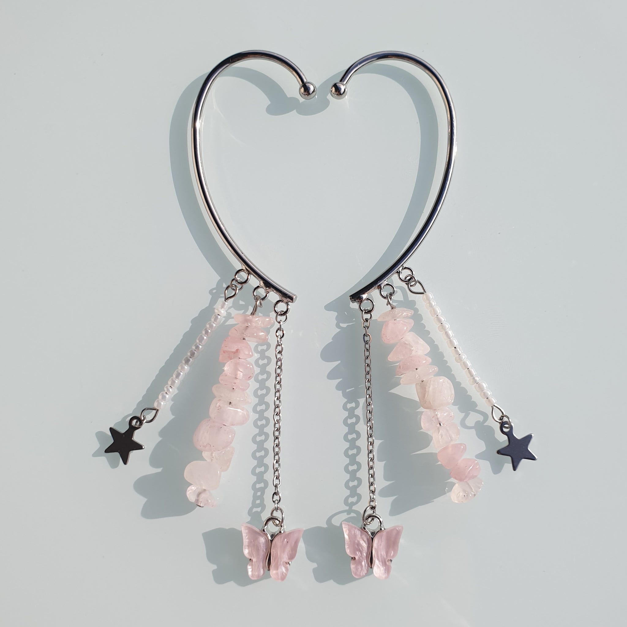 Earcuffs (2 Stück)  925er versilbert oder 18k vergoldet- Mariposa
