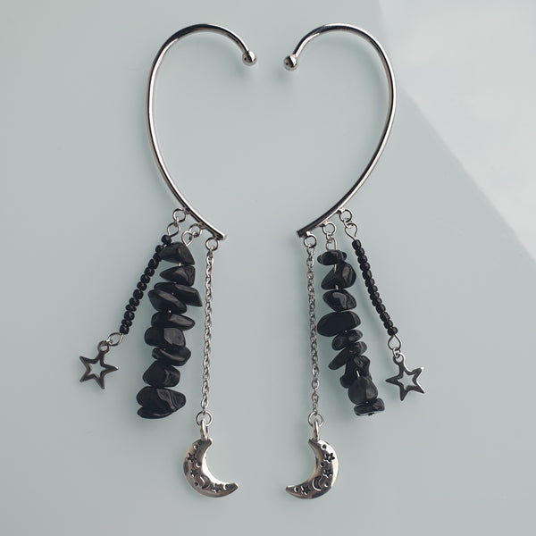 Earcuffs (2 Stück)  925er versilbert - Moon