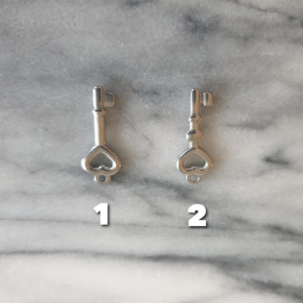 Matching Lock - Set aus zwei Edelstahlketten mit Anhängern Parterkette Freundschaftskette