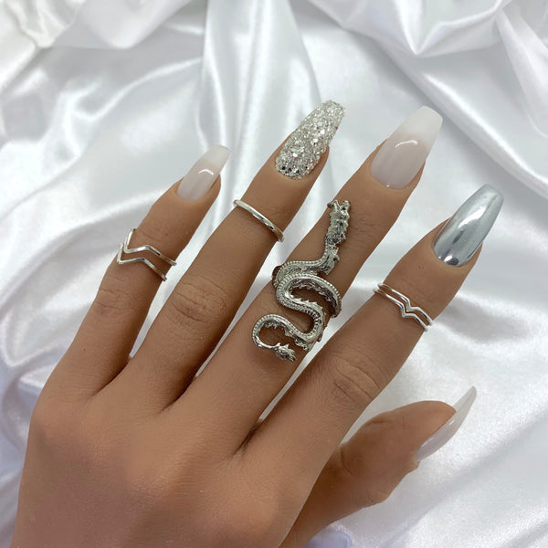 Dragon ring - silverring