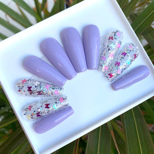 RTS - Papillon Lilas dans Ballerine UltraLong (M)
